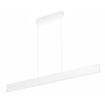 Lustra LED RGBW integrat Philips Ensis HUE, Bluetooth/Wireless, 2 x 39W, 6000 lm, lumina alba/color, Aluminiu, Alb Lustra LED RGBW integrat Philips Ensis HUE, Bluetooth/Wireless, 2 x 39W, 6000 lm, lumina alba/color, Aluminiu, Alb