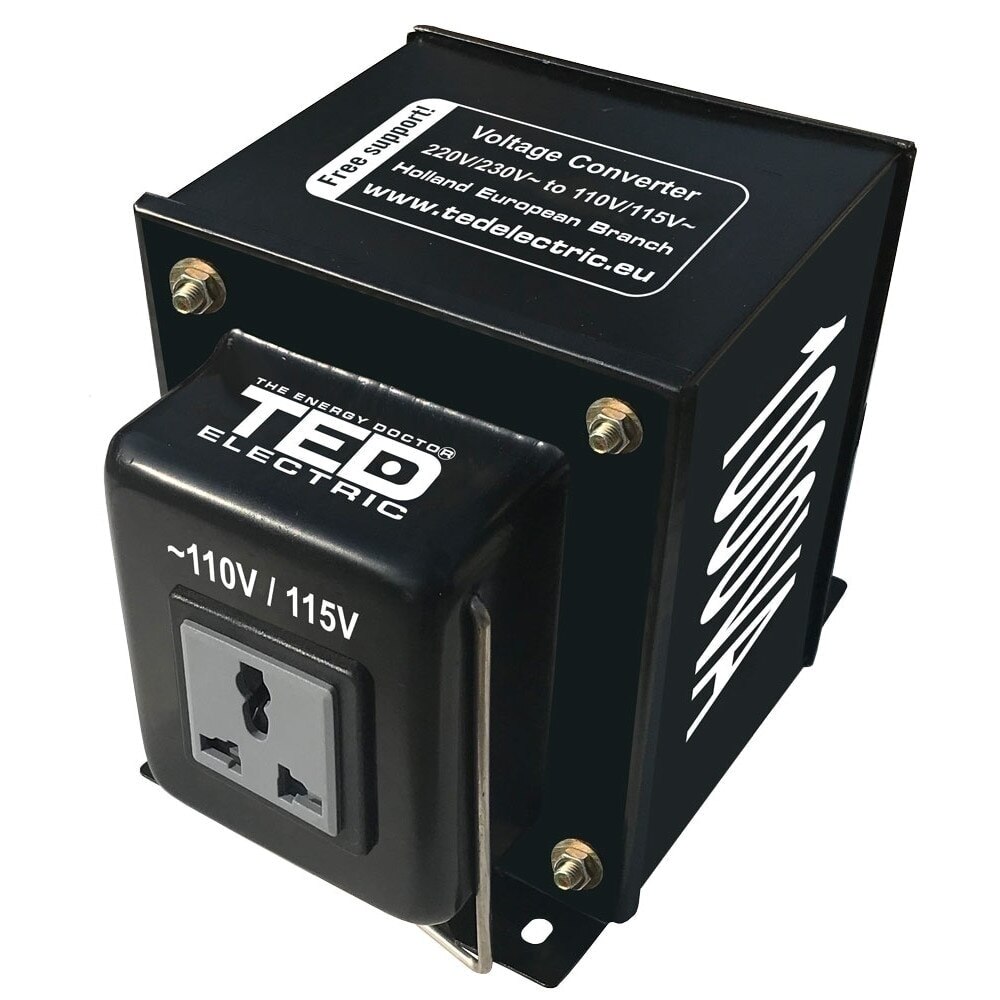 Transformator de tensiune de la 220V la 110V Putere 1000VA pentru aparatura America,Canada,Japonia
