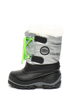 Olang, Cizme de iarna cu garnitura de blana sintetica Magic, Argintiu/Negru, 19-20 EU Olang, Cizme de iarna cu garnitura de blana sintetica Magic, Argintiu/Negru, 19-20 EU