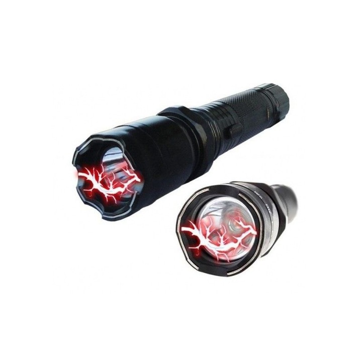 Фенер MRG P-244, LED, С електрошок, Алуминиев, Акумулаторен