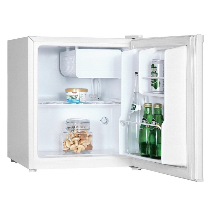 Frigider Minibar Samus SW064E, 41 L, Clasa energetica E, Termostat reglabil, Usa reversibila, Alb
