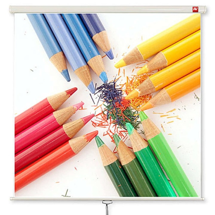 Проекторен екран 97" Avtek Wall Standard 175, 175 х 175 cm, 1:1, Бял 1EVS03