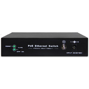 Switch 4-Port 10/100Mbps PoE & Extra 2-Port 10/100Mbps UPLINK PoE - 60W Switch 4-Port 10/100Mbps PoE & Extra 2-Port 10/100Mbps UPLINK PoE - 60W
