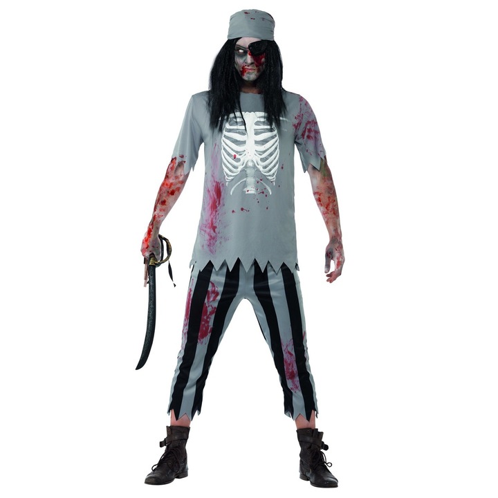 Costum Pirat Zombie Adult - L Smiffys