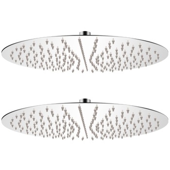 Set 2 bucati para dus tip ploaie, vidaXL, otel inoxidabil, 40 cm, Argintiu Set 2 bucati para dus tip ploaie, vidaXL, otel inoxidabil, 40 cm, Argintiu