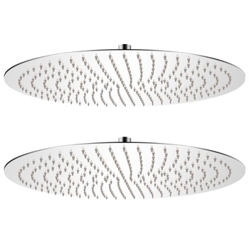 Set 2 bucati para dus tip ploaie, vidaXL, otel inoxidabil, 50 cm, Argintiu Set 2 bucati para dus tip ploaie, vidaXL, otel inoxidabil, 50 cm, Argintiu