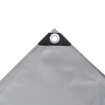 Prelata cu inele, vidaXL, Panza cu strat protectie PVC, 650 g/m², 1.5 x 10 m, Gri Prelata cu inele, vidaXL, Panza cu strat protectie PVC, 650 g/m², 1.5 x 10 m, Gri
