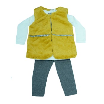 Compleu 3 piese pentru fetite Happy House HH190GA1, Multicolor Compleu 3 piese pentru fetite Happy House HH190GA1, Multicolor