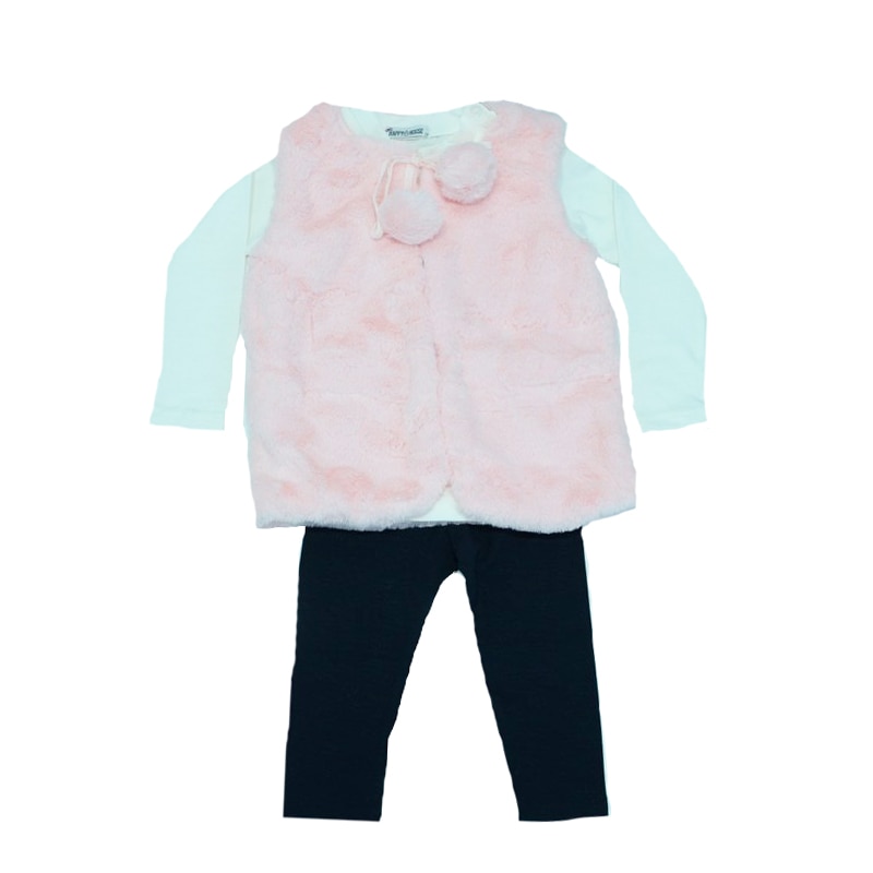 Compleu 3 piese pentru fetite Happy House HH191R1, Multicolor