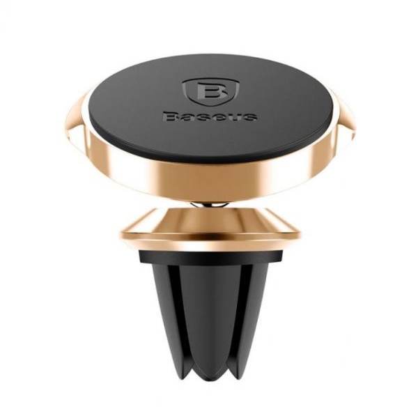 Suport telefon auto magnetic Baseus Small Ears, ventilatie, auriu