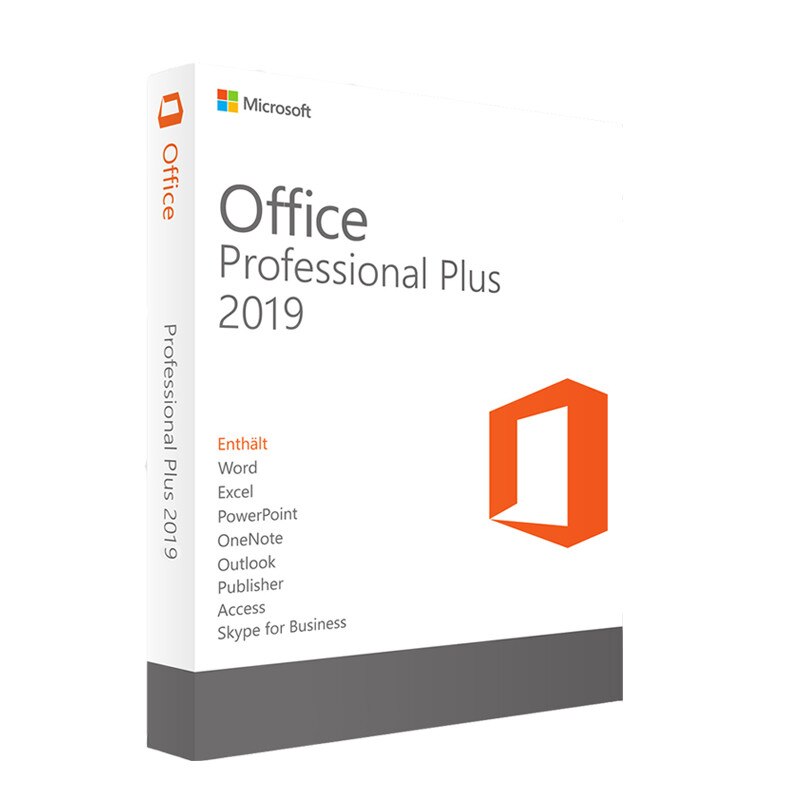 Microsoft Office 2019 Professional Plus RETAIL, 4 GB RAM, 32/64
