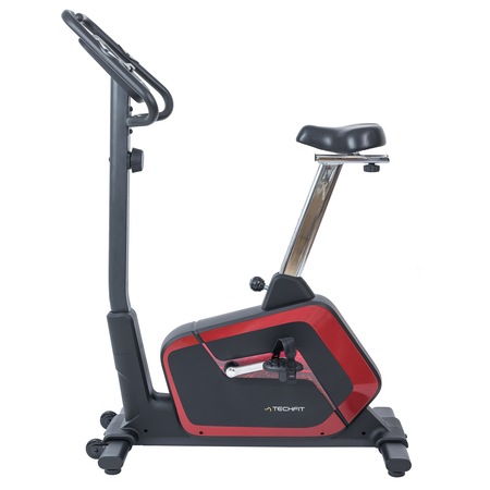 Bicicleta Magnetica Fitness Techfit B700, Greutate utilizator 130 kg, Volanta 9 kg, Roti transport, Suport tableta