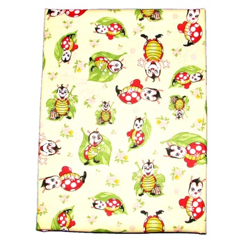 Lenjerie patut cu buburuze, multicolor, 3 piese, 120x60 cm Lenjerie patut cu buburuze, multicolor, 3 piese, 120x60 cm