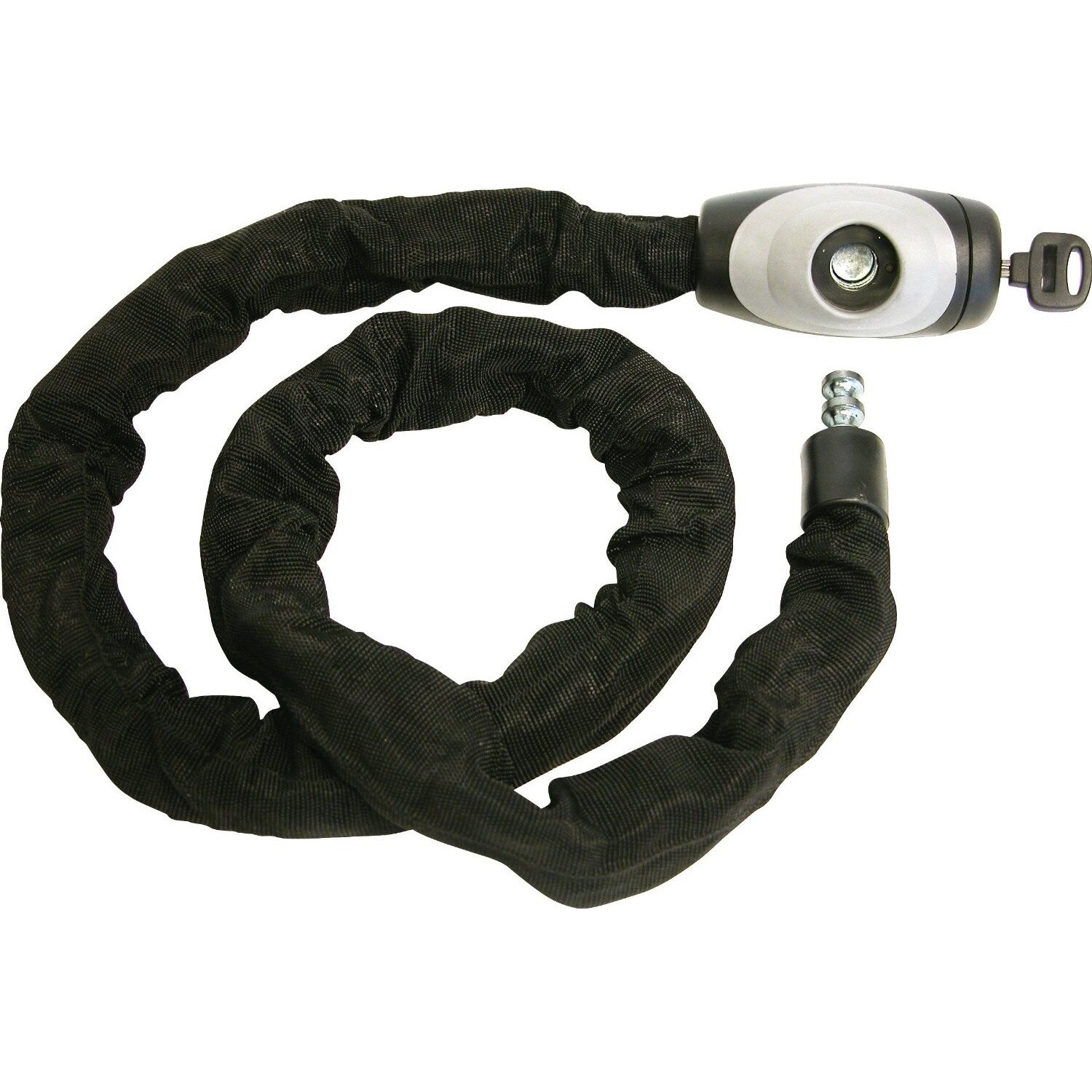 Antifurt pentru motociclete din metal rezistent / lant , lungime de 140 cm , doua chei