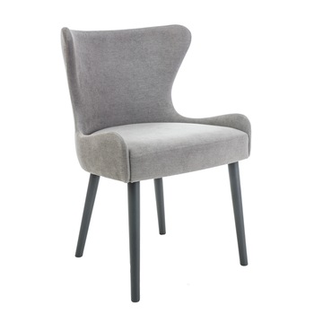 Scaun living Patrick, textil, gri, 79x53 cm Scaun living Patrick, textil, gri, 79x53 cm