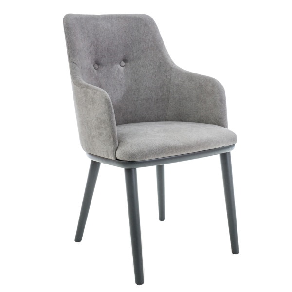 Scaun textil, gri, Federico, grafit, 86x56 cm