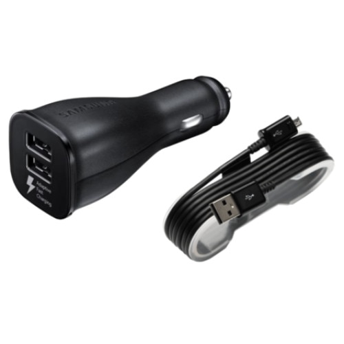 Incarcator auto Fast Charge original Samsung EP-LN920U cu cablu Micro USB, Negru