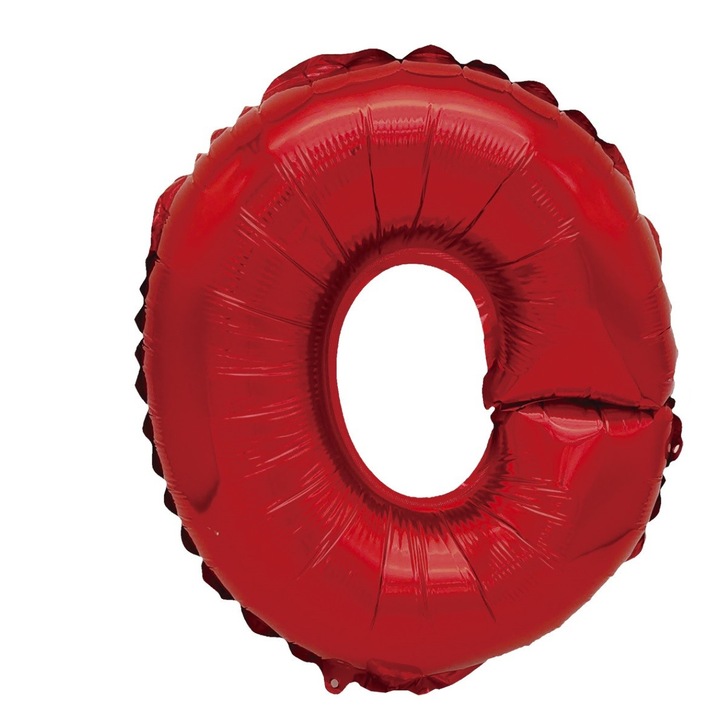 Балон Mirific Party буква "O", Метално фолио, Червен, 40 см