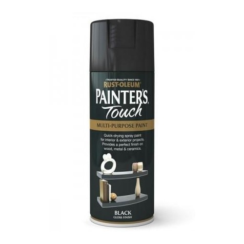 Vopsea spray Painters Touch negru lucios 400ml