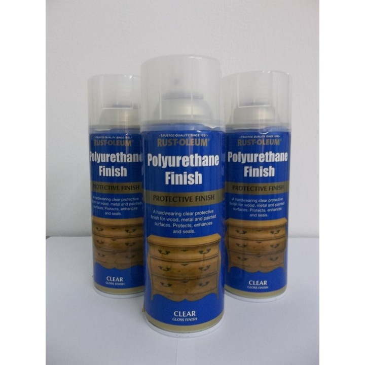 Спрей Rust Oleum Transparent Glossy Polyurethane, 400 мл