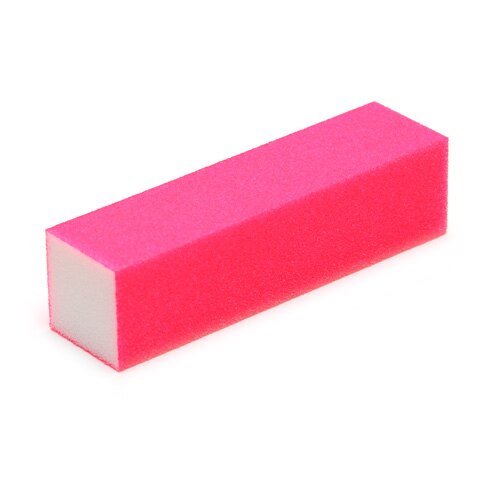 Pila Buffer cu 4 fete, MoonbasaNails, Roz neon