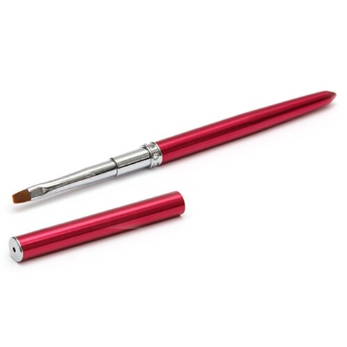 Pensula plata pentru gel MoonbasaNails, Z006-8, Roz inchis