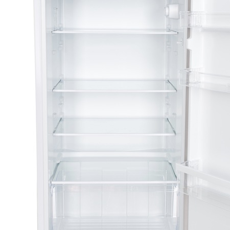 Frigider cu doua usi Heinner HF-205F+, 205 l, Clasa A+, IIluminare LED, 3 rafturi de sticla, H 143.4 cm, Alb