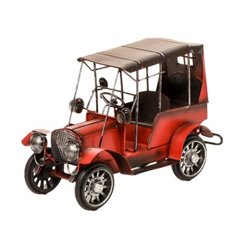 Masina retro ornamentala, realizata manual din metal, 20 cm Masina retro ornamentala, realizata manual din metal, 20 cm