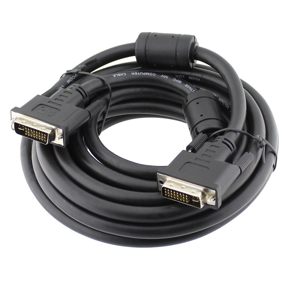 Cablu dual link DVI-I (24+5) tata - tata, 5m, Vcom - 014378