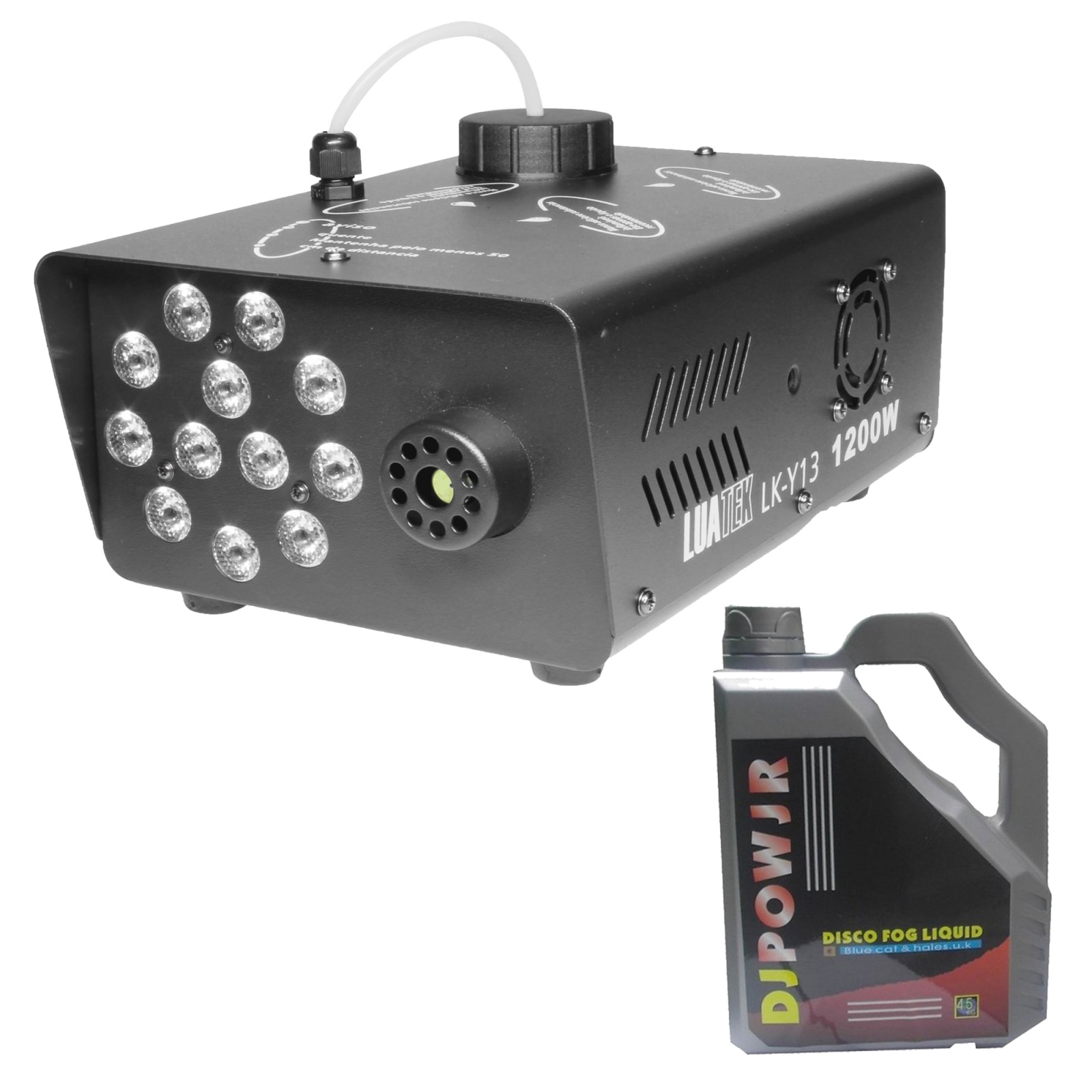 Машина за дим OLMA, Безжична, LED, 1200 W, 4.5 л, Черен - eMAG.bg
