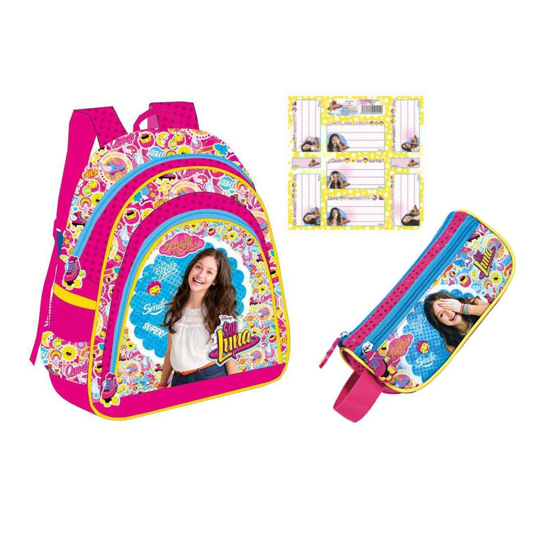 Set gradinita Soy Luna - Ghiozdan gradinita ,Etui,Etichete scolare, Pix