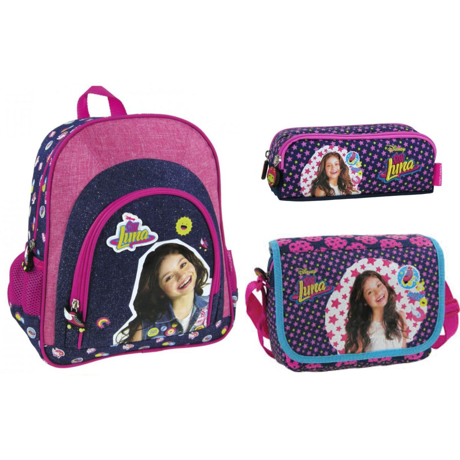 Set gradinita Soy Luna - Ghiozdan gradinita ,Etui,Poseta , Pix