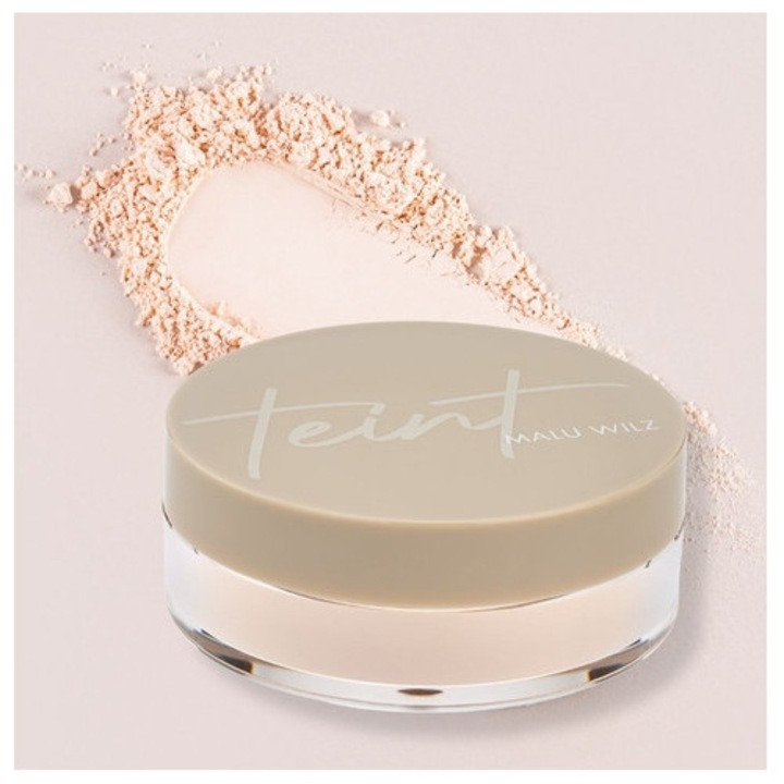 Pudra pulbere translucida pentru fixarea machiajului, MALU WILZ, Fixing Powder, seteaza, matifiaza si ofera rezistenta la apa si transfer machiajului, 15 g