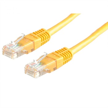 Cablu de retea RJ45 MYCON UTP Cat.6 5m Galben, CON1562 Cablu de retea RJ45 MYCON UTP Cat.6 5m Galben, CON1562