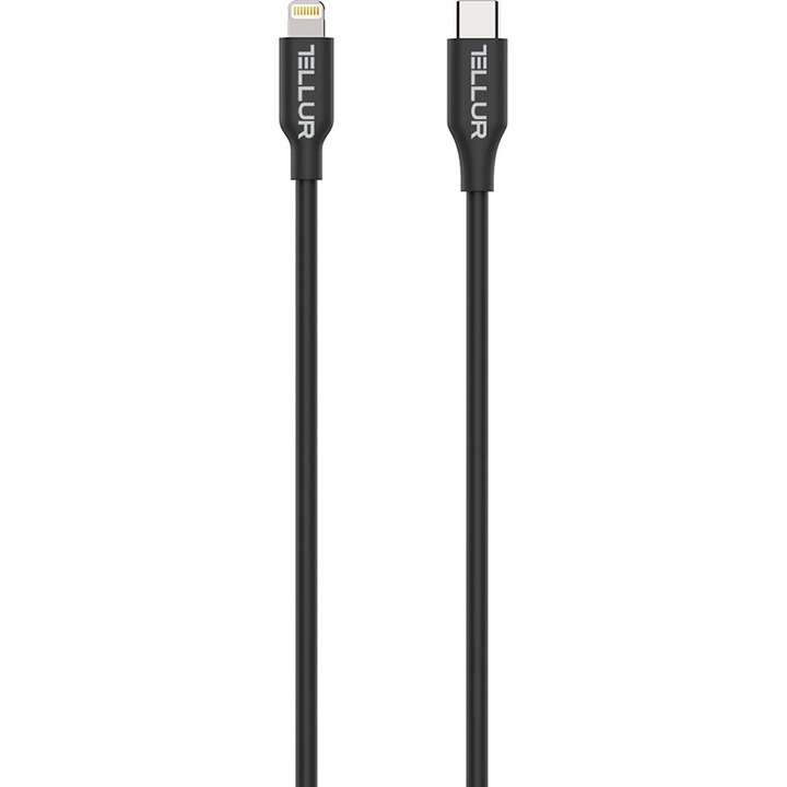 Tellur Adatkábel, USB Type-C - Lightning MFI, 1m, Fekete