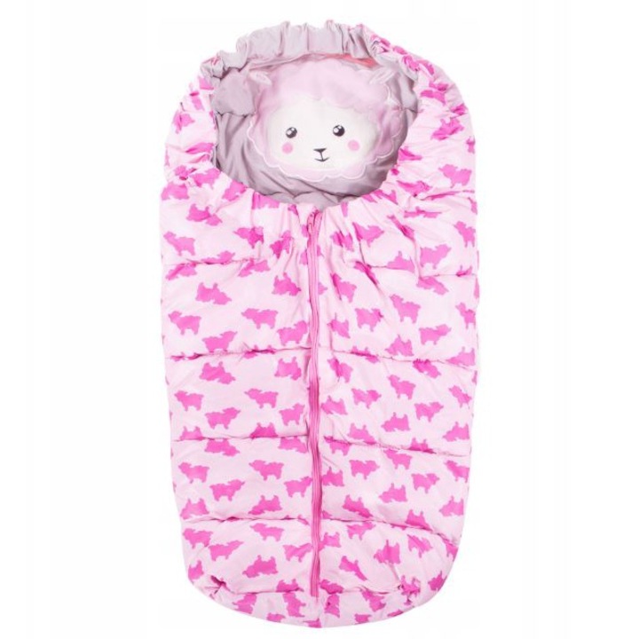 Универсално зимно чувалче за количка Springos Aldo Pink