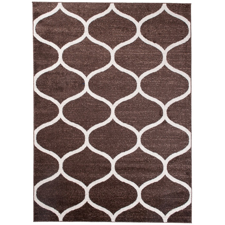 Covor Sari Runner Chemex E665A maro 180x260