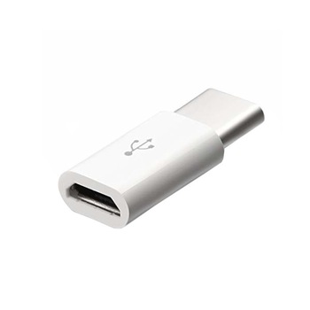 Adaptor de la Micro USB la USB tip C, V-TAC, Alb Adaptor de la Micro USB la USB tip C, V-TAC, Alb