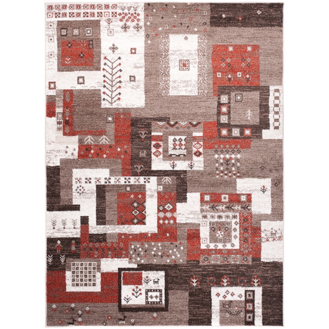 Covor Sari Contemporary Chemex K202A BRH alb 120x170