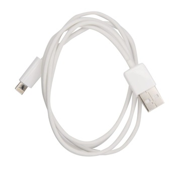Cablu Date & Incarcare Rotund APPLE Lightning - 1 Metru (Alb) Cablu Date & Incarcare Rotund APPLE Lightning - 1 Metru (Alb)