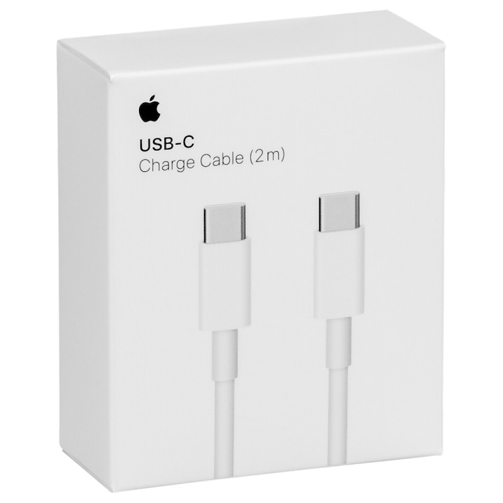 Cablu Apple Tip C la Tip C - 2 Metri (Alb) MJWT2AM/A, in Blister