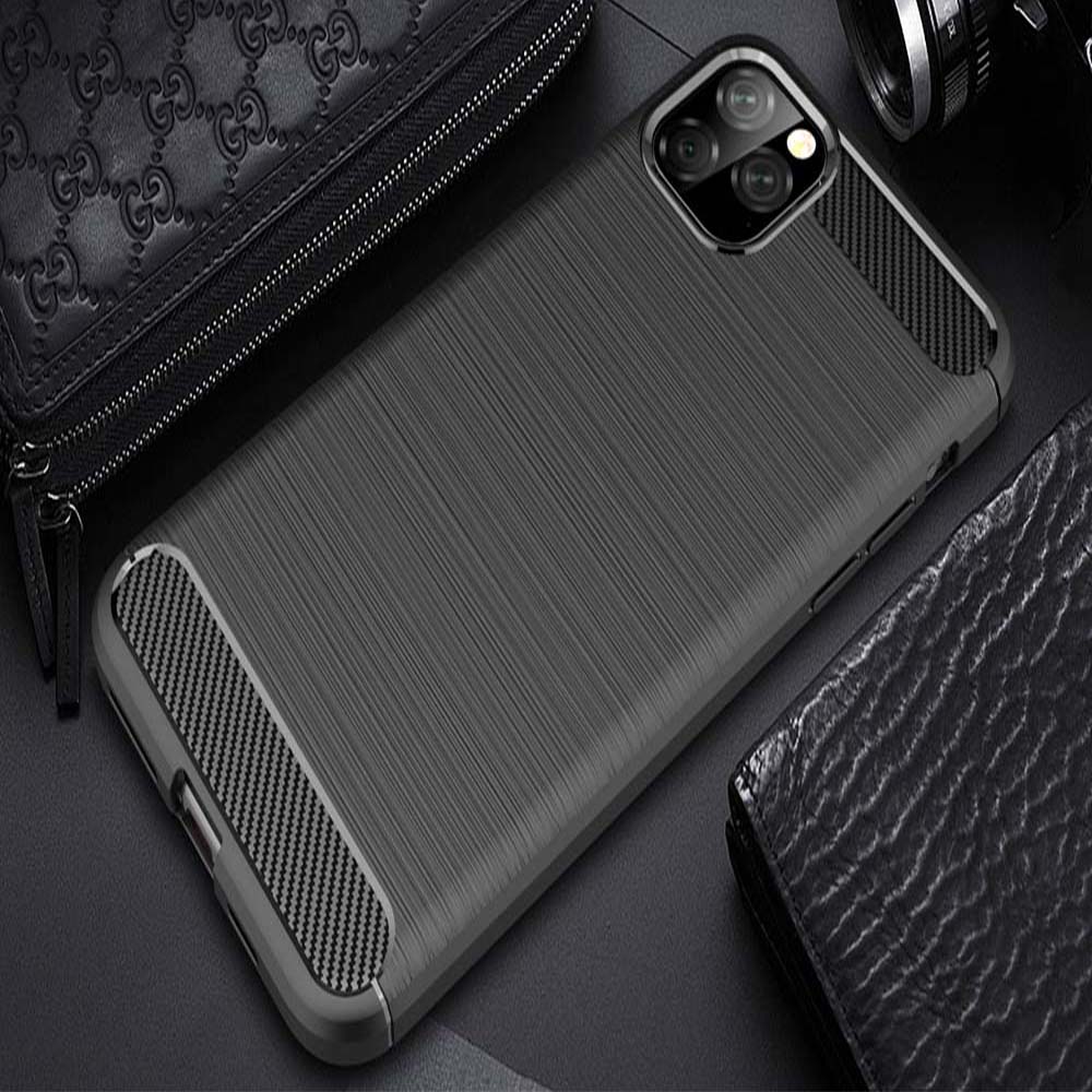Карбонов калъф за телефон, Premium Protect, Armor, Apple iPhone 11 / XI ...