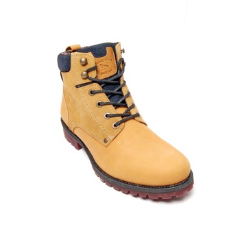 Ghete barbati Lagarto din piele naturala -2012, Galben mustar Ghete barbati Lagarto din piele naturala -2012, Galben mustar