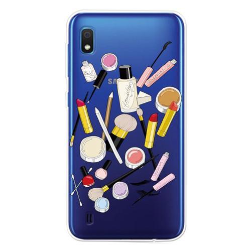 Carcasa Husa Samsung Galaxy A10 model MakeUp , Antisoc + Folie sticla securizata Samsung Galaxy A10 Tempered Glass Viceversa