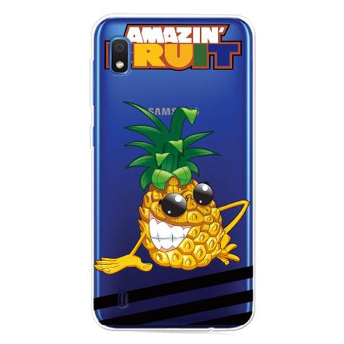 Carcasa Husa Samsung Galaxy A10 model Pineapple, Antisoc + Folie sticla securizata Samsung Galaxy A10 Tempered Glass Viceversa