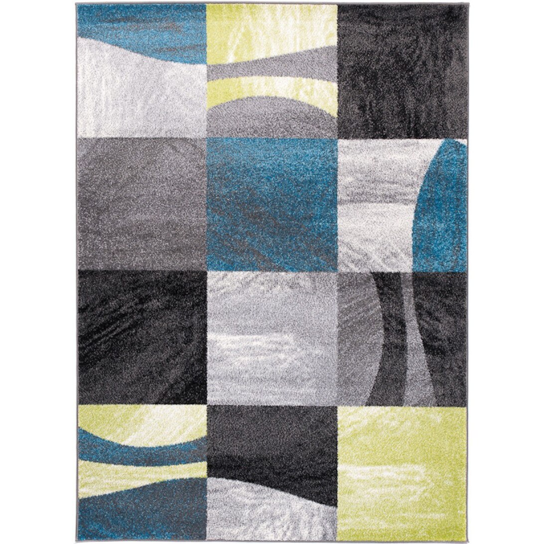 Covor Jawa Modern Abstract Chemex F860A ANTHRATICE O2X negru 300x400