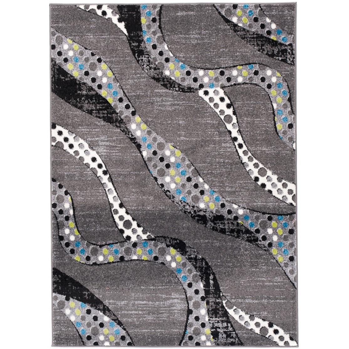 Covor Jawa Modern Abstract Chemex H094A ANTHRATICE O2X negru 120x170