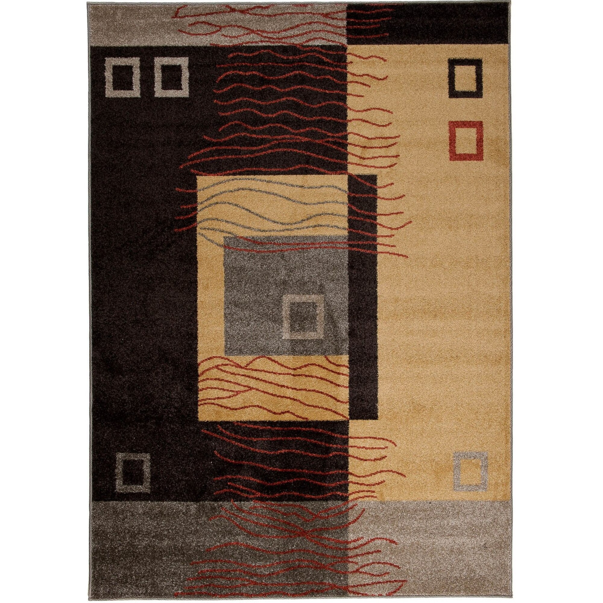 Covor Jawa Modern Abstract Chemex H102C BQZ maro 140x190