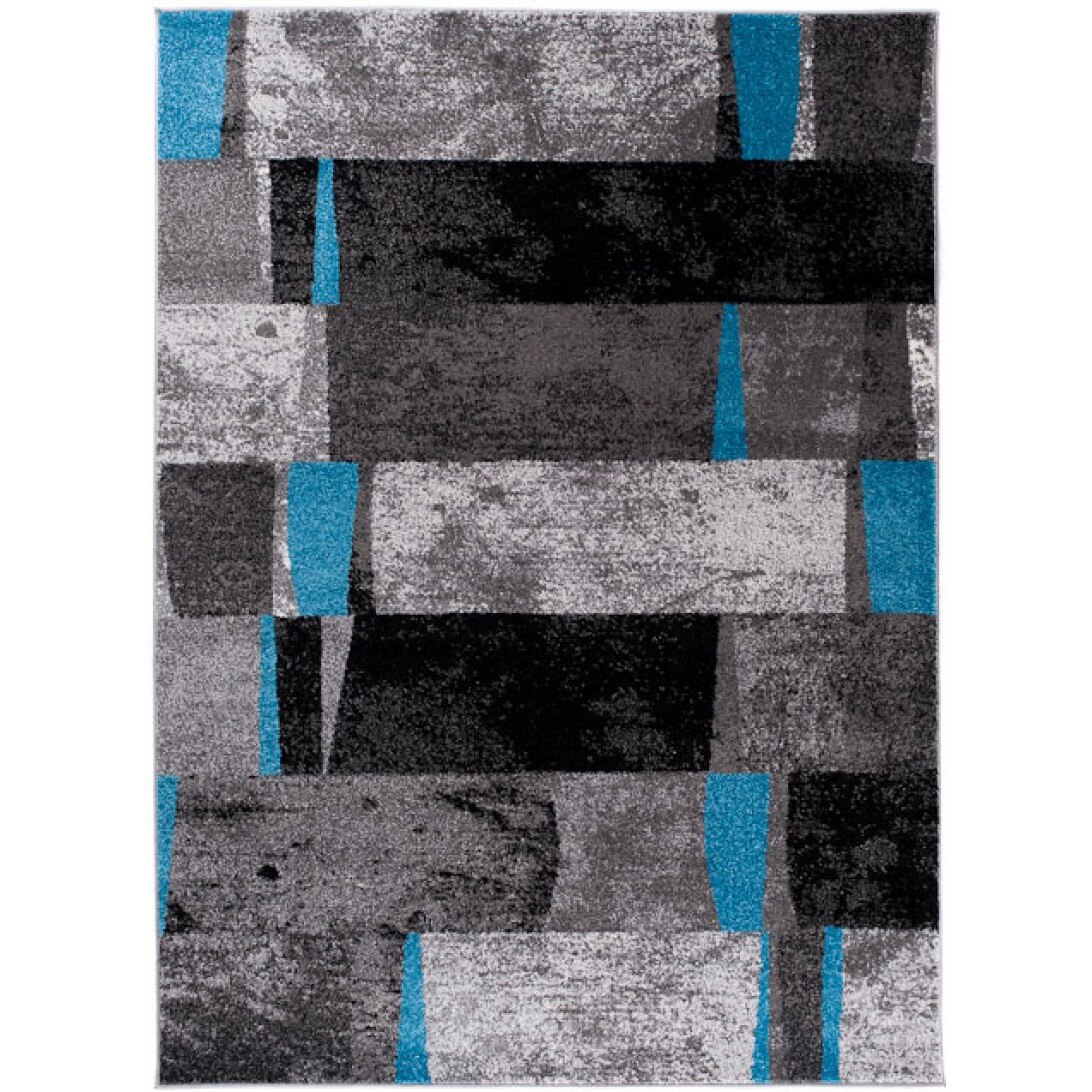 Covor Jawa Modern Abstract Chemex J382A ANTHRATICE negru 140x190