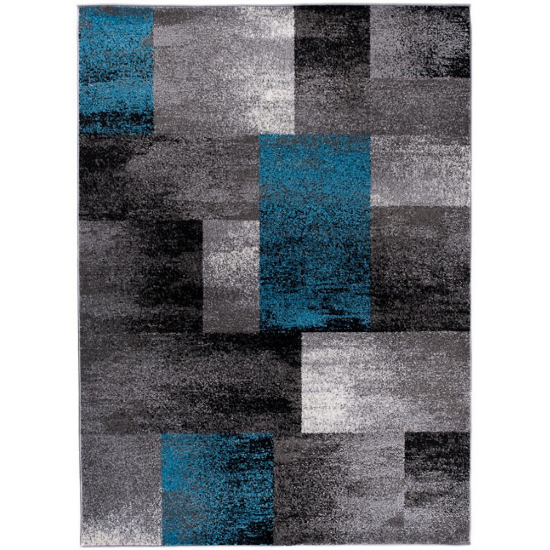 Covor Jawa Modern Abstract Chemex J390C ANTHRATICE negru 140x190